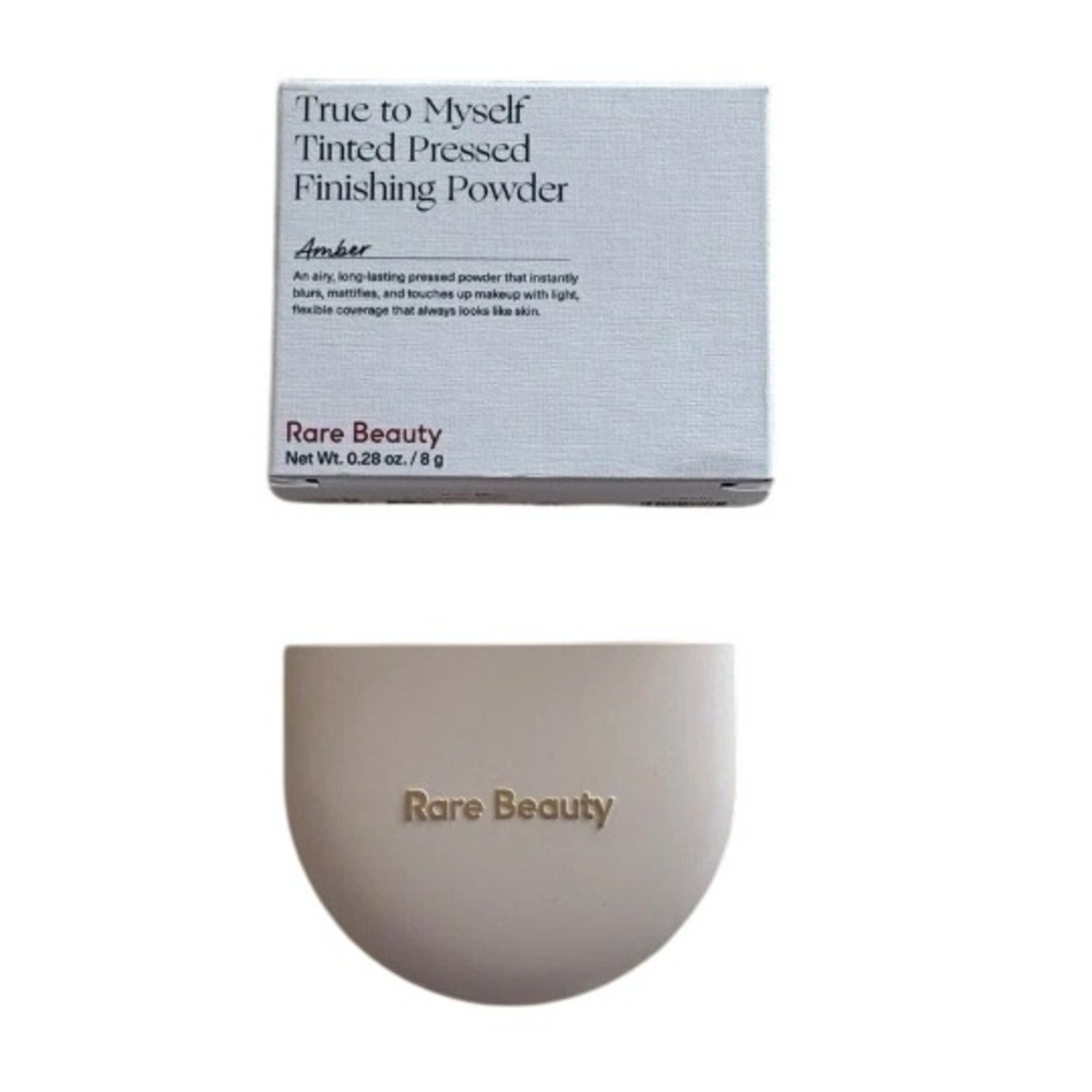 Rare Beauty True to Myself Tinted Pressed Finishing Powder Amber 0.28oz New